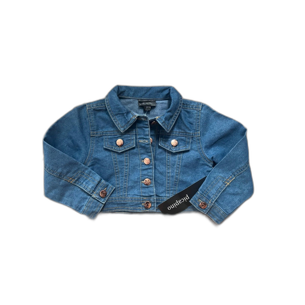 NWT Picapino Denim Jean Jacket Girls 2T